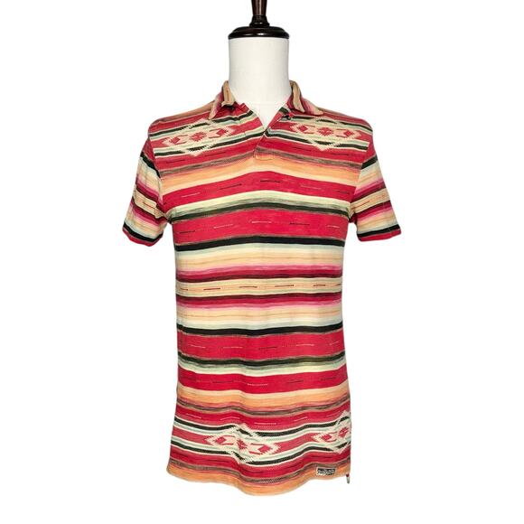 Polo by Ralph Lauren | Men | Vintage Southwest Aztec Print SS Polo Shirt | Small - Picture 2 of 9